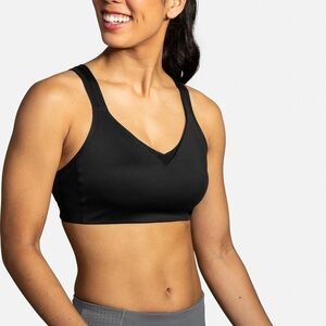 Brooks Jet Black Athletic Bra